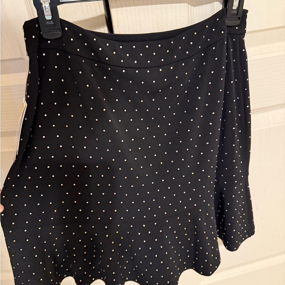 Michael Kors Black A-Line Mini Skirt